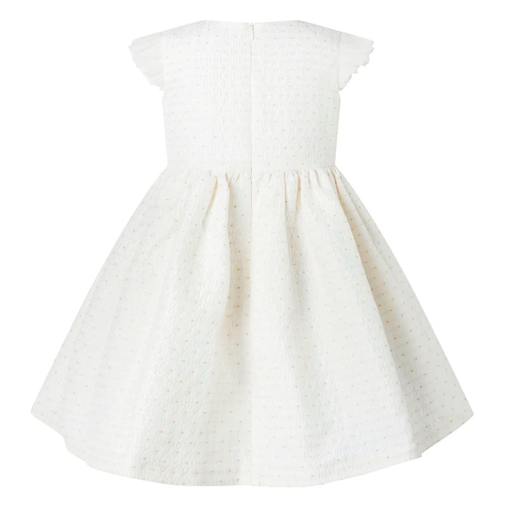 DAISY DAMASK RUFFLE FRONT DRESS - Picture 2 of 3